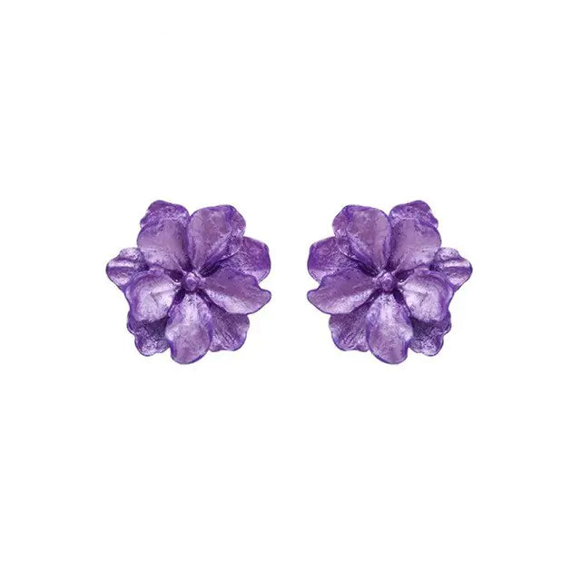 Korean Modern Flower Earrings