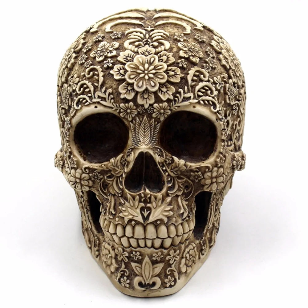 Skull Bone Skeletons Flower Ornament