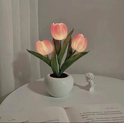 LED Tulip Lamp Night Simulation Flower