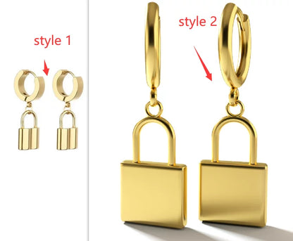 Lock Earrings