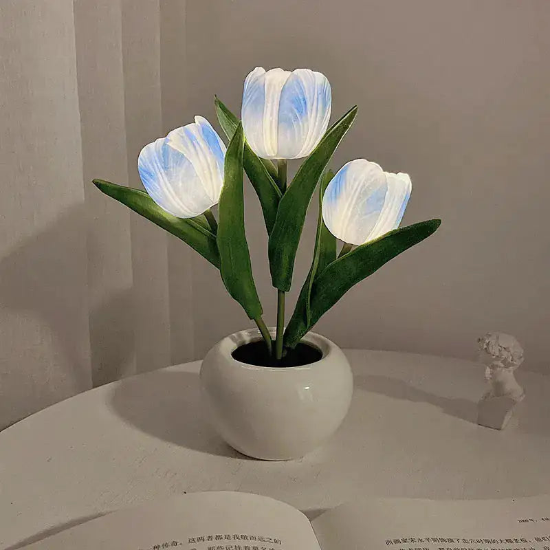 LED Tulip Lamp Night Simulation Flower