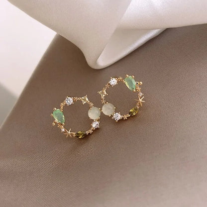 South Korean Style Circle Earrings