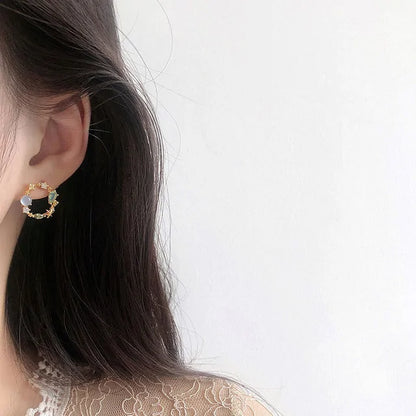 South Korean Style Circle Earrings